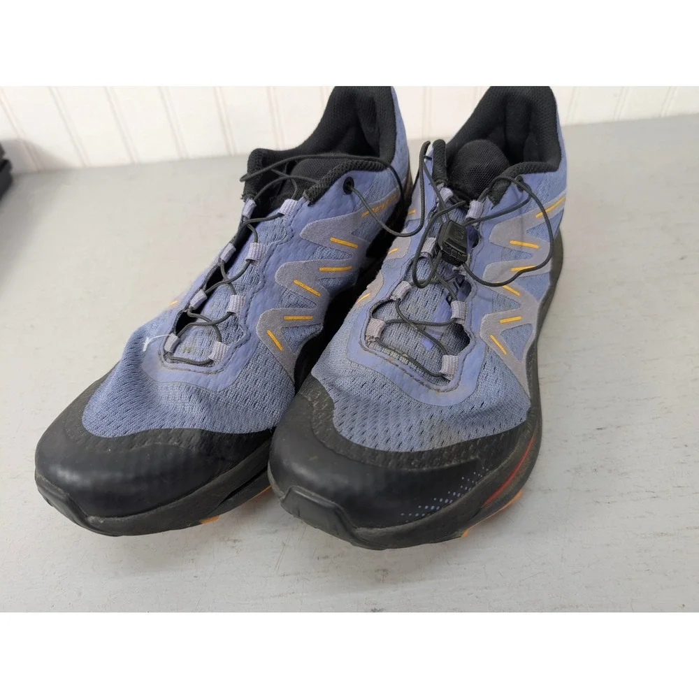 Salomon Ultra Glide Trail Running Shoes Men's 10 Blue Black Orange 416150 Hiking